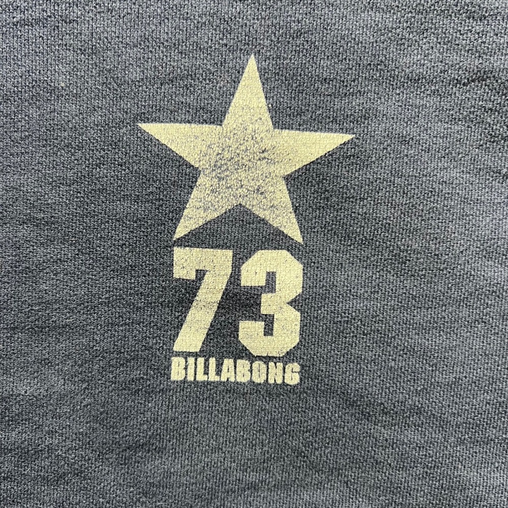 Billabong Hoodie Kids‎ Size 12 Navy Blue 73 Star Graphic Pullover Sweatshirt - Picture 2 of 8